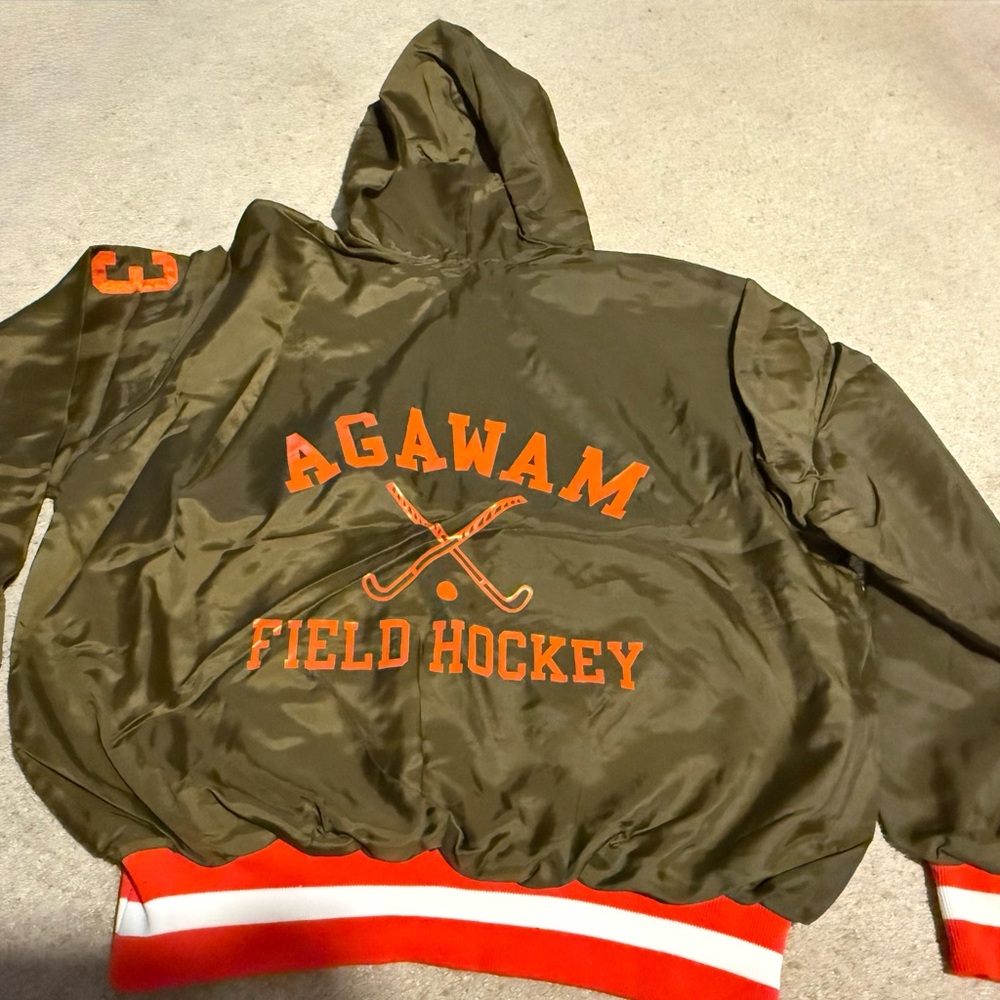 Agawam Field Hockey Nylon School Pullover Jacket- #23- Lined- Rennoc- L